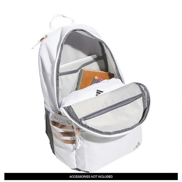 NWT Adidas White and Gray Backpack - Picture 2 of 2